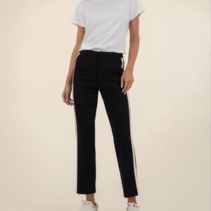 Kut from the Kloth Fay High Rise Straight Leg Size 1010 / Black/Ivory